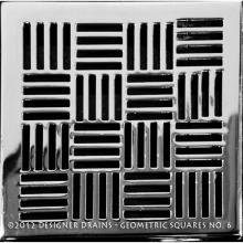Designer Drains GEO6-SP375160 - Geometric Squares No.