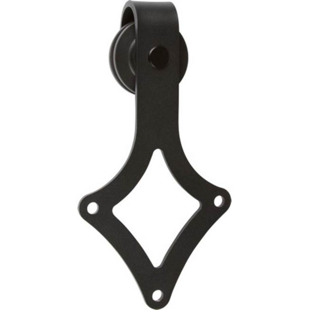 8Ft 6000 Series Barn Door Hdwe Kit Black