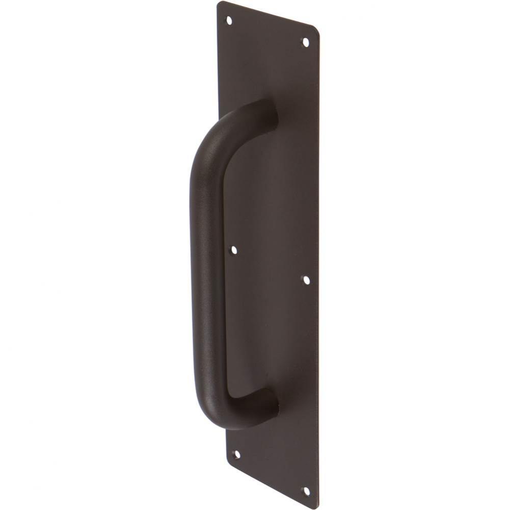 11-3/4'' Pull Handle-Round W/Plate Bronze