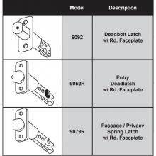 Delaney Hardware 210007 - SandCast Mortise Adj. Deadbolt Latch