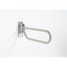 Elcoma 96-2230PW05 - 1.25'' Dia. Flip Up Safety Rails W/ Zinc Wall Bracket - Locking Stainless