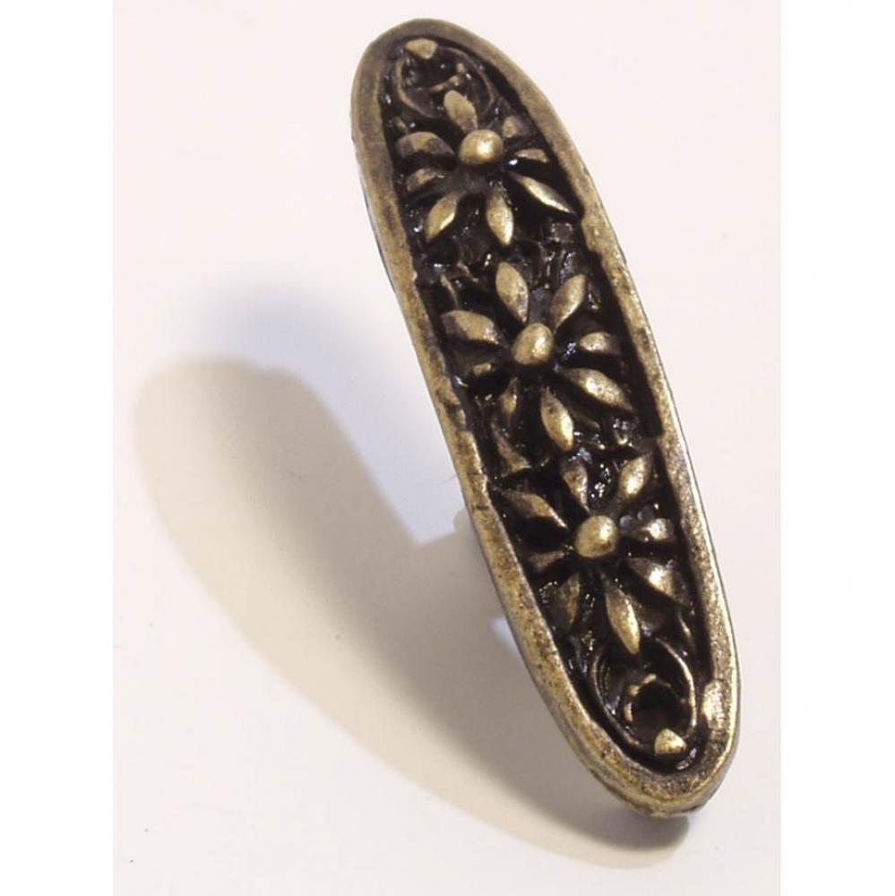 Flowered Sculptured 2-1/4''x1/2''