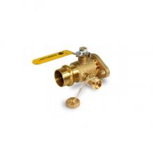 Everflow 520R034 - Pair Of 2 3/4'' Press Rotating F/P Flange Ball Valve With Purge - Nuts and Bolts Upc/Nsf