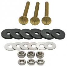 Fluidmaster 6105 - Tank to bowl:  3 bolts. Packaged in a blister card.