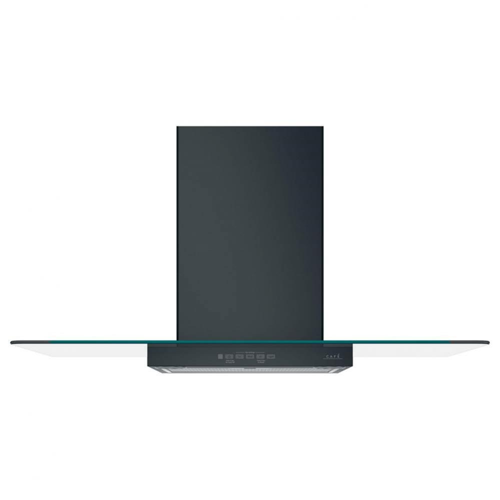 Cafe 36'' Wall-Mount Glass Canopy Chimney Hood