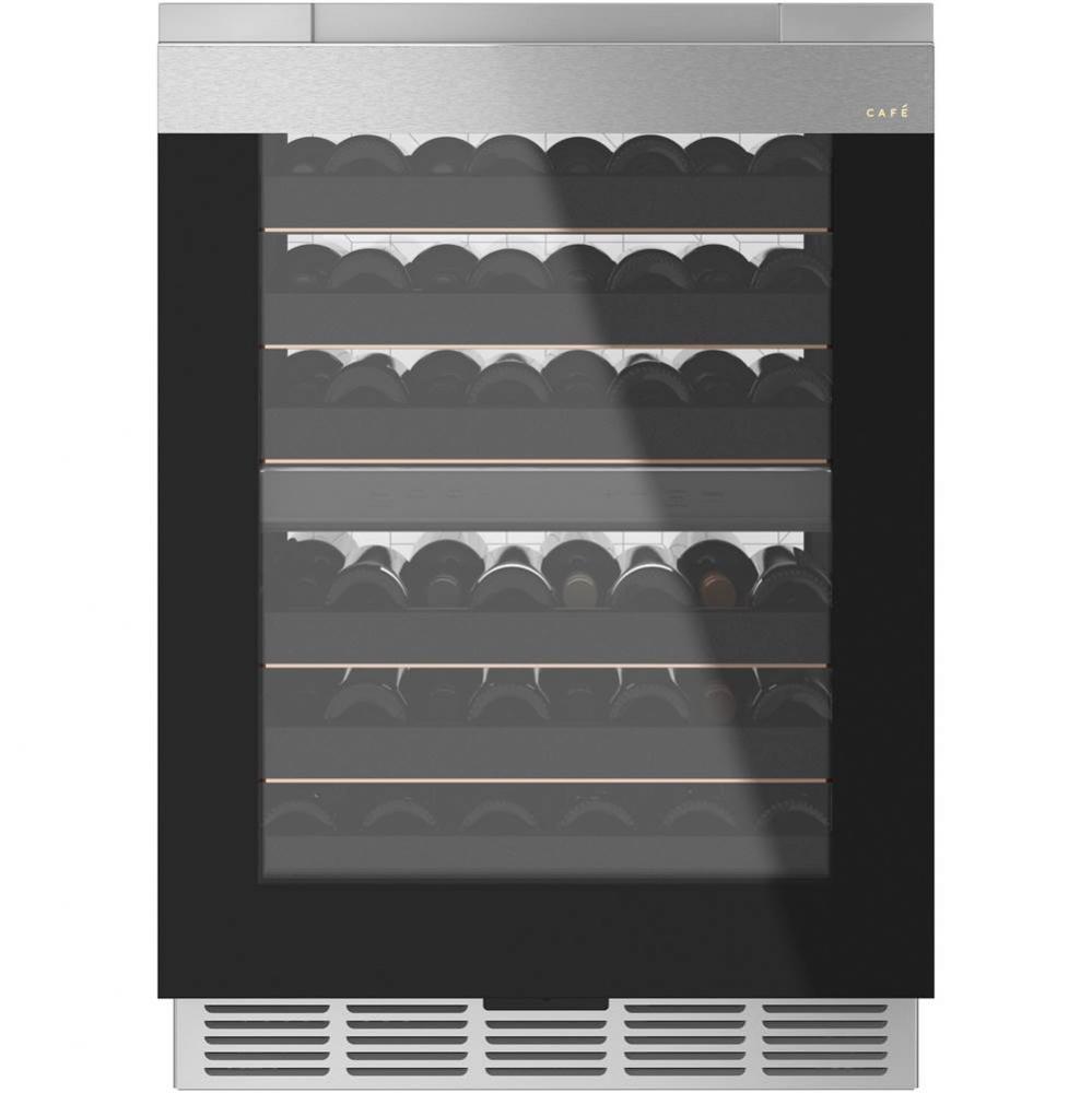 Wine Center In Platinum Glass