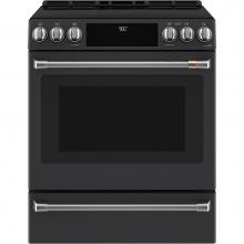 GE Cafe Series CHS900P3MD1 - Cafe 30'' Smart Slide-In, Front-Control, Induction and Convection Range with Warming Dra