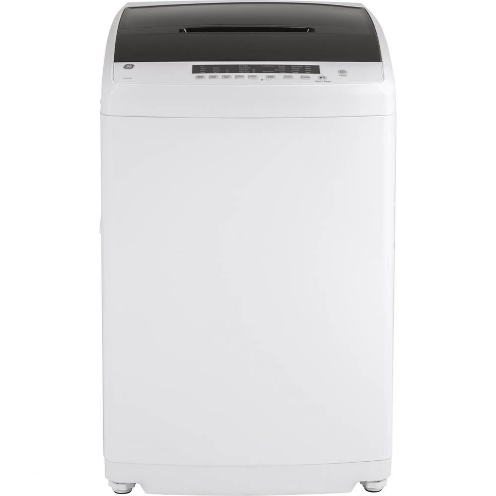 GE Space-Saving 2.8 cu. ft. Capacity Stationary Washer with Stainless Steel Basket