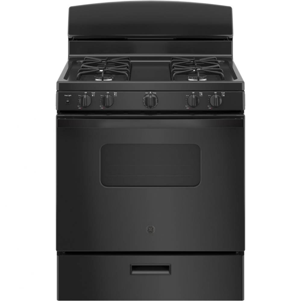 GE 30'' Free-Standing Front Control Gas Range