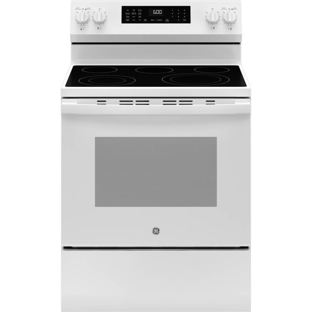 GE 30'' Free-Standing Electric Convection Range with No Preheat Air Fry and EasyWash Ove