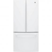 GE Appliances GWE19JGLWW - GE ENERGY STAR 18.6 Cu. Ft. Counter-Depth French-Door Refrigerator