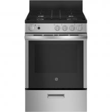 GE Appliances JGAS640RMSS - GE 24''  Steam Clean Free-Standing/Slide-in Gas Range