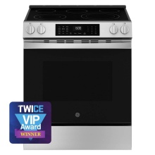 GE Appliances GRS600AVFS - GE 30'' Slide-In Electric Convection Range with No Preheat Air Fry and EasyWash Oven Tra