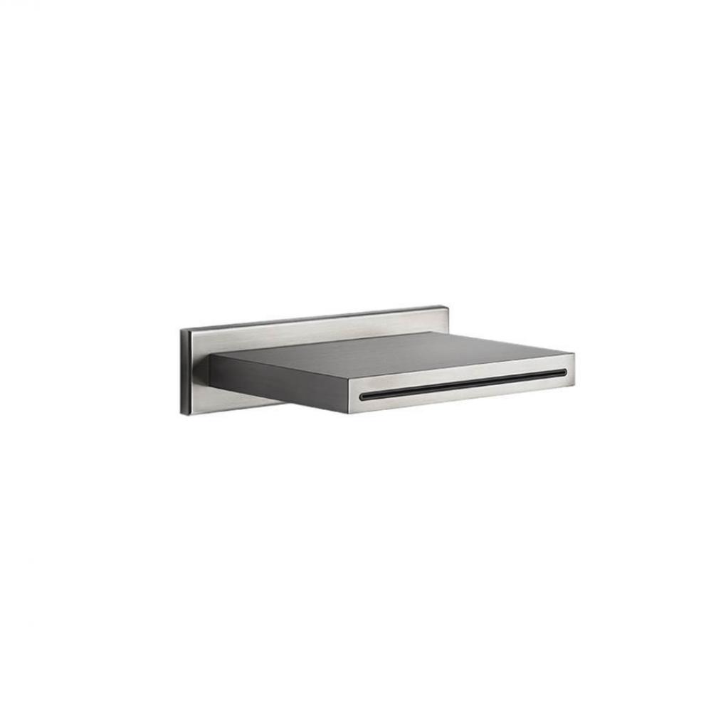 Wall-fixing cascade spout with separate control (not included)