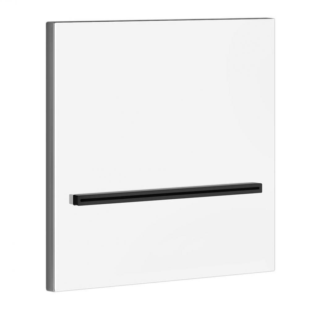 Wall-fixing cascade spout with separate control (not included).