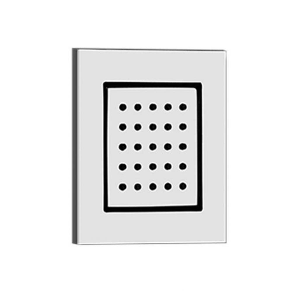Trim Parts Only Square In-Wall Pivotable Body Spray, 1/2'' Connections, Requires In-Wall