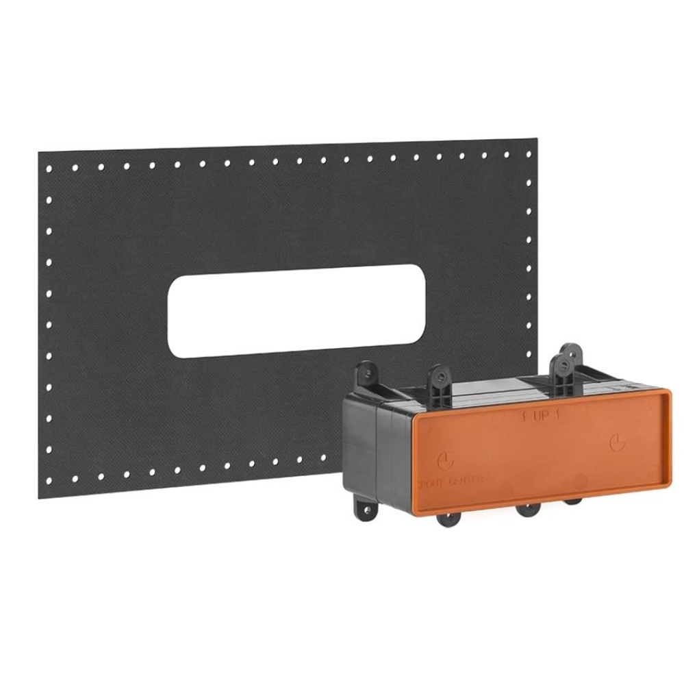 Built-in part basin mixer with spout