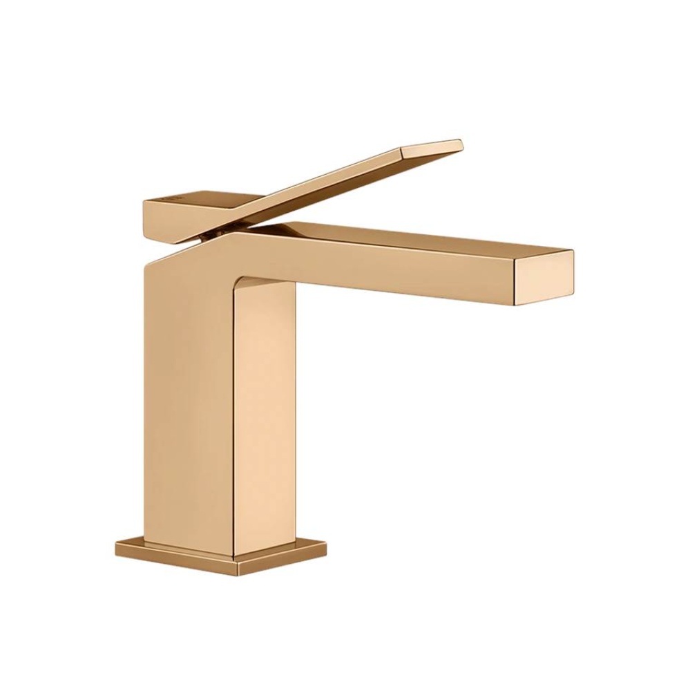 Single lever washbasin mixer without pop-up assembly