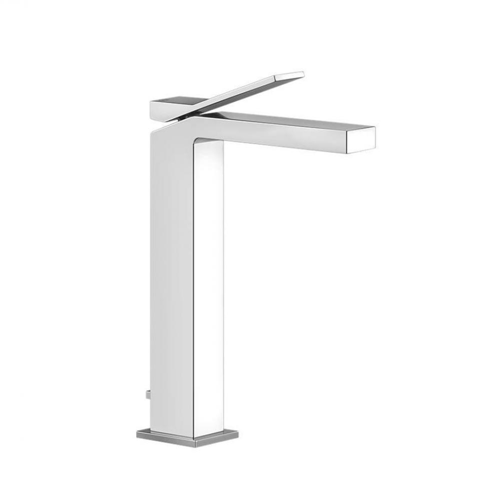 Tall single lever washbasin mixer with pop-up assembly