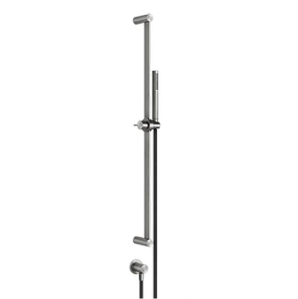 Handshower and adjustable sliding rail set