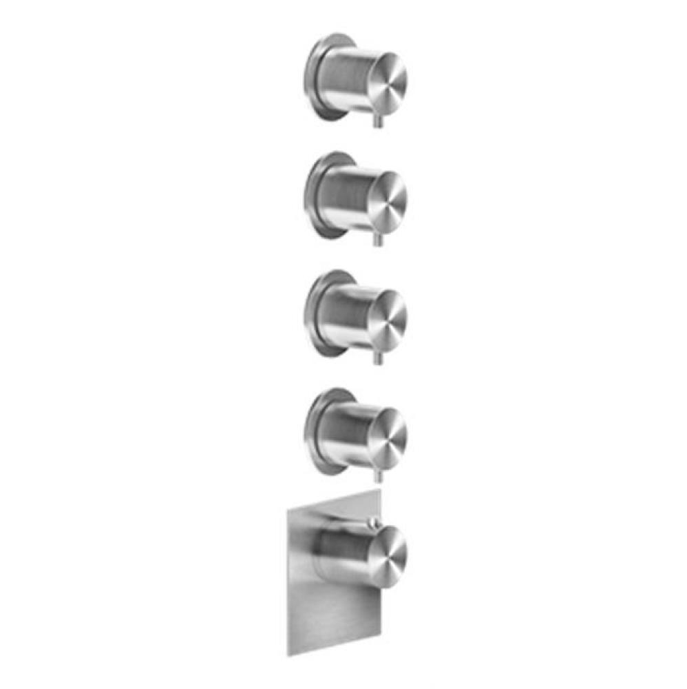 TRIM PARTS ONLY External parts for thermostatic with 4volume controls