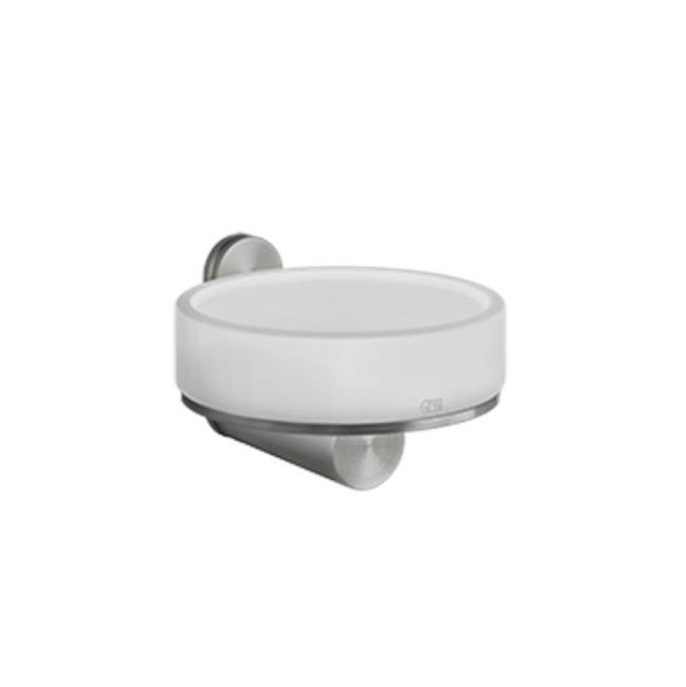 Wall-mounted soap dish, white