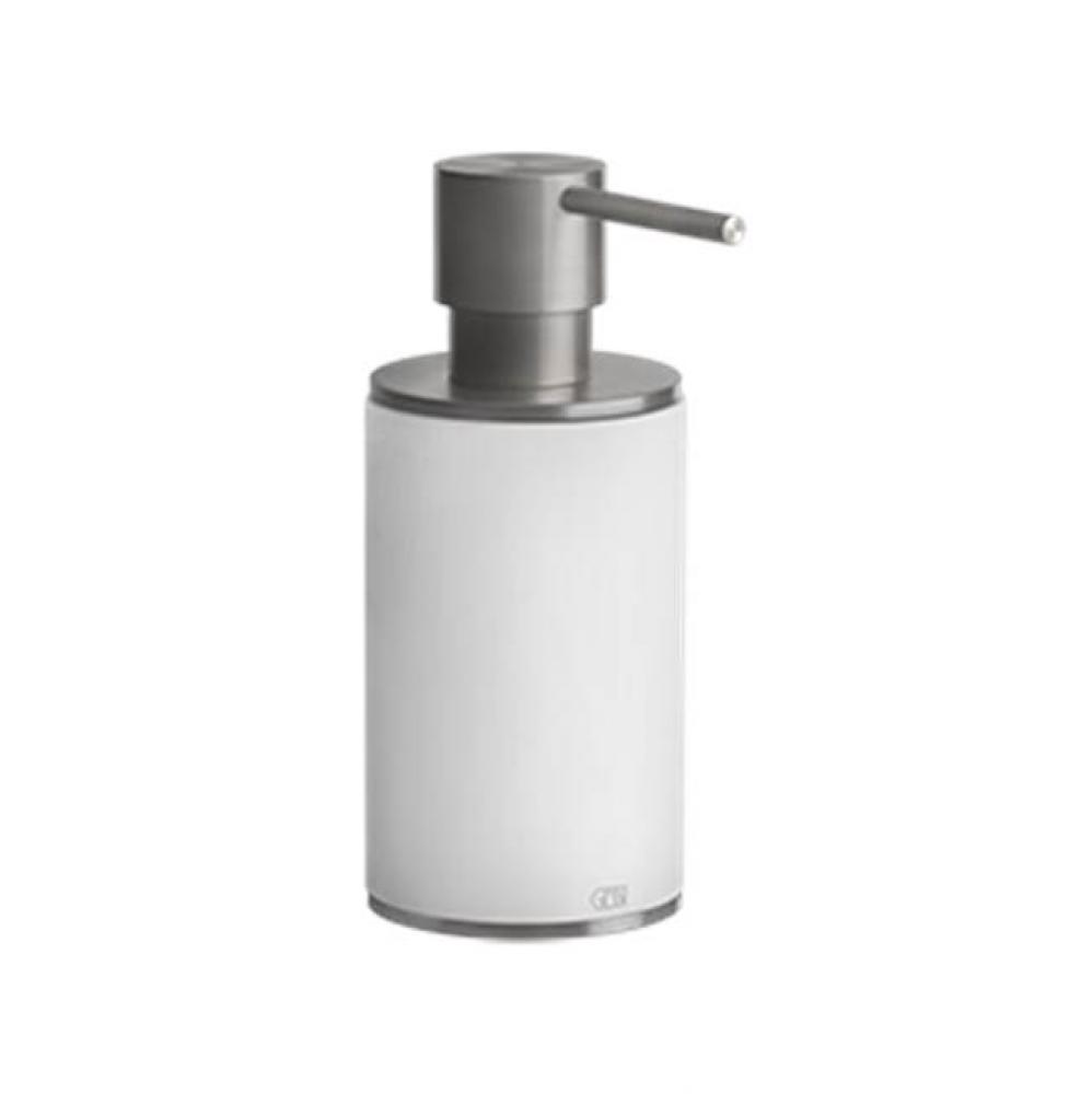 Standing soap dispenser holder, white