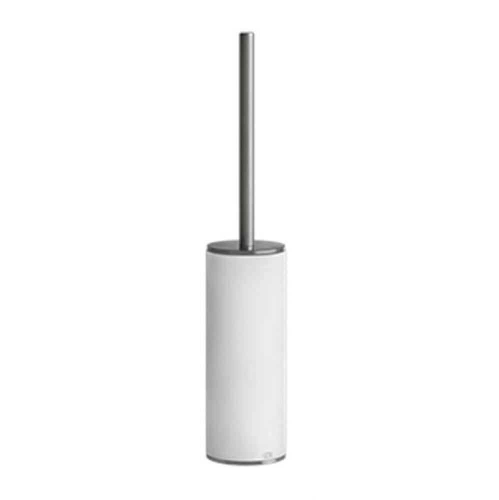 Standing brush holder, white