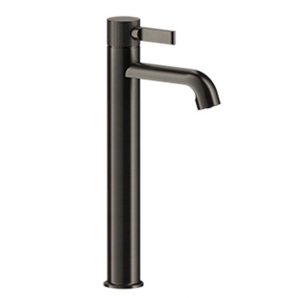Tall single lever washbasin mixer with pop-up assembly