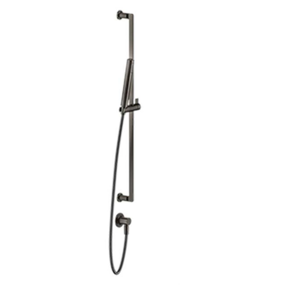 Handshower and adjustable sliding rail set