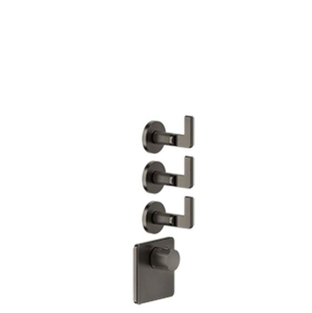 TRIM PARTS ONLY External parts for thermostatic with 3 volume controls