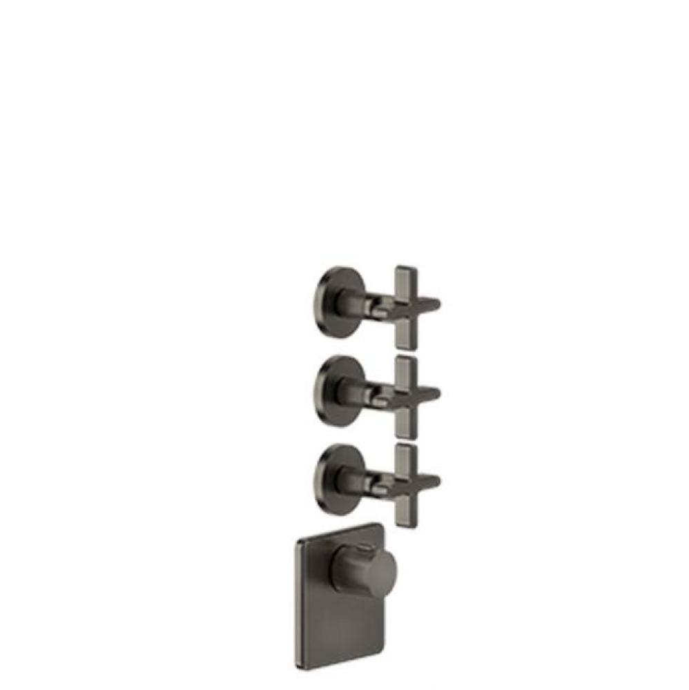TRIM PARTS ONLY External parts for thermostatic with 3 volume controls