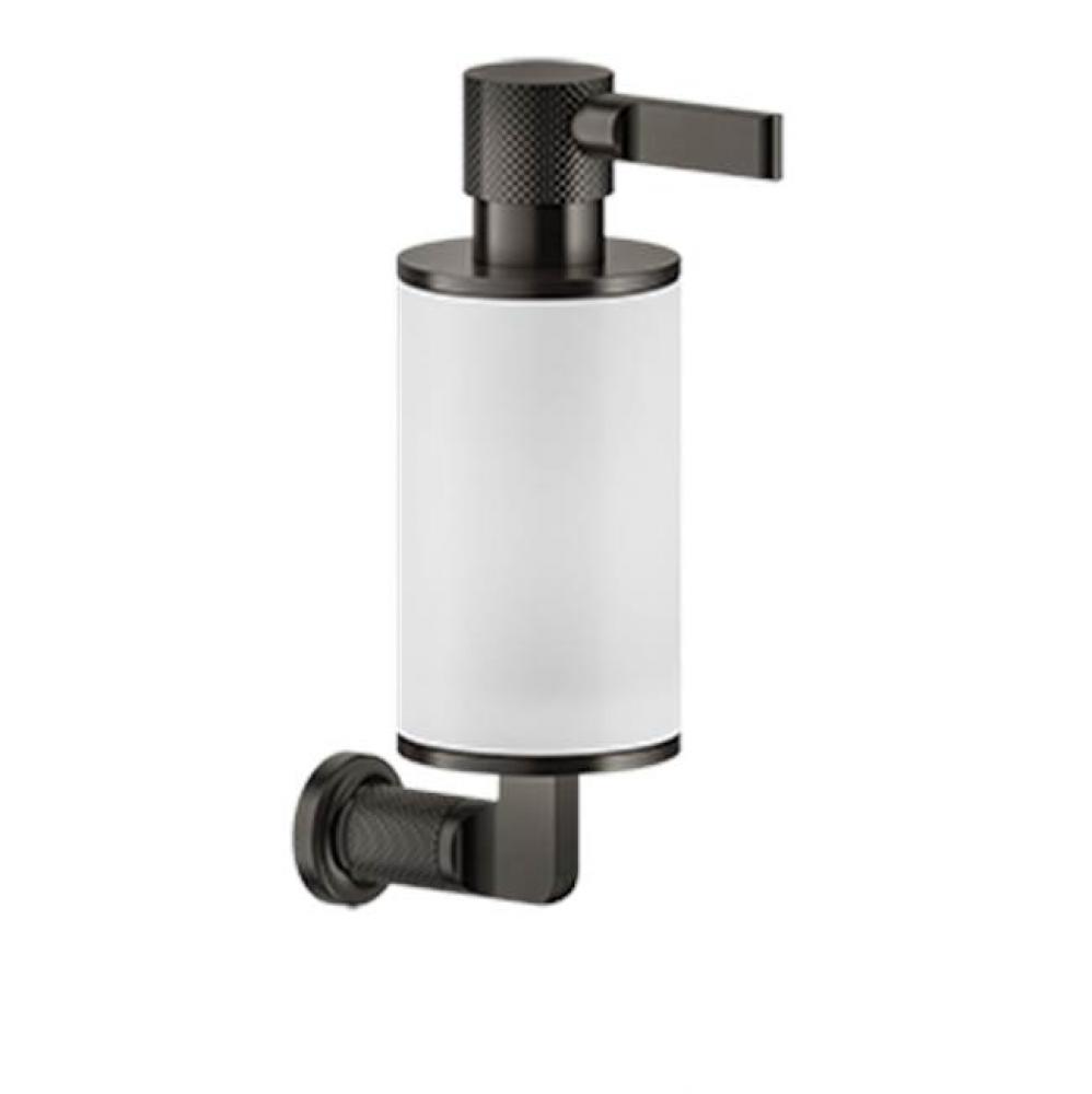 Wall-mounted liquid soap dispenser , white
