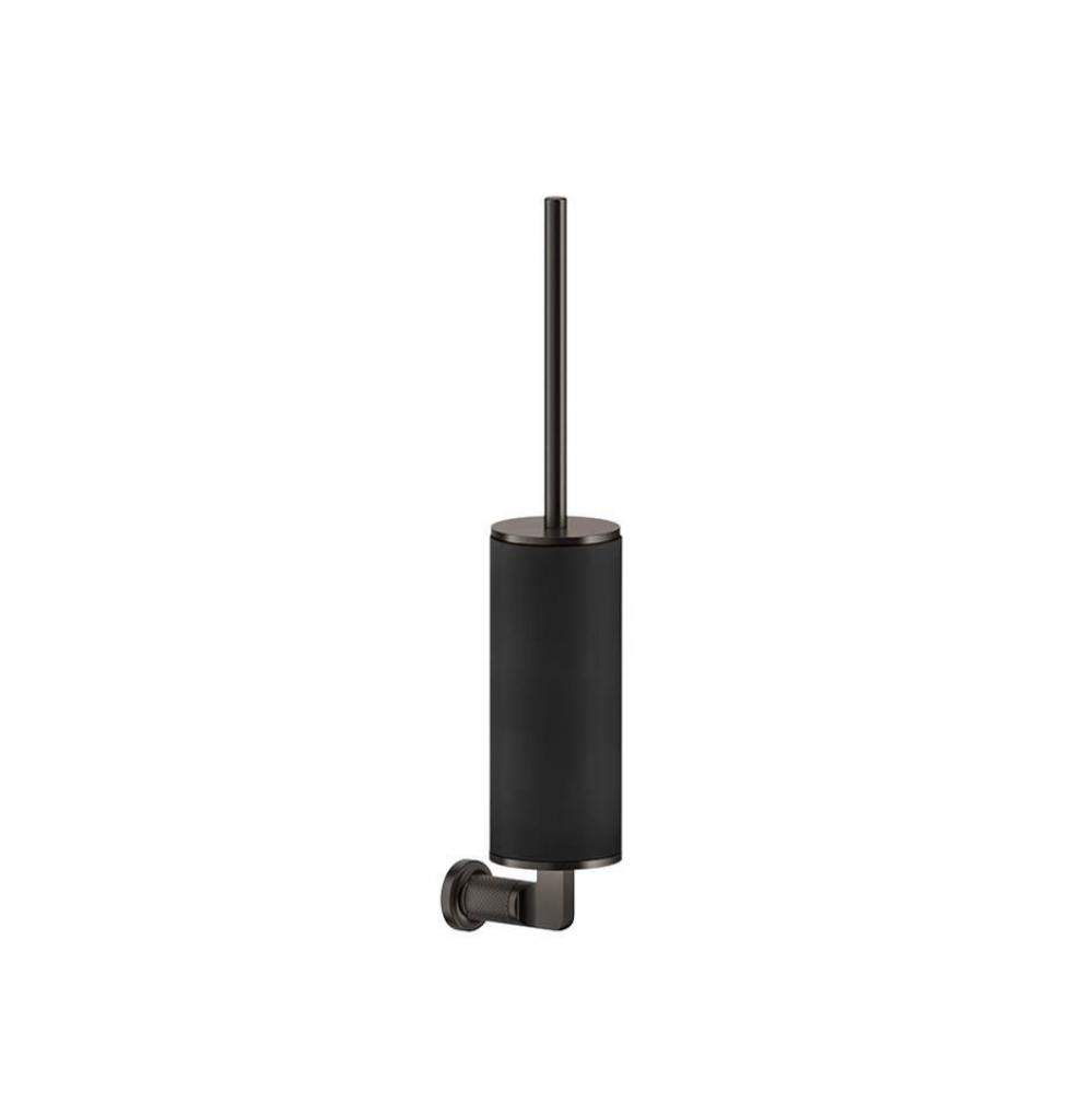 Wall-mounted brush holder, black