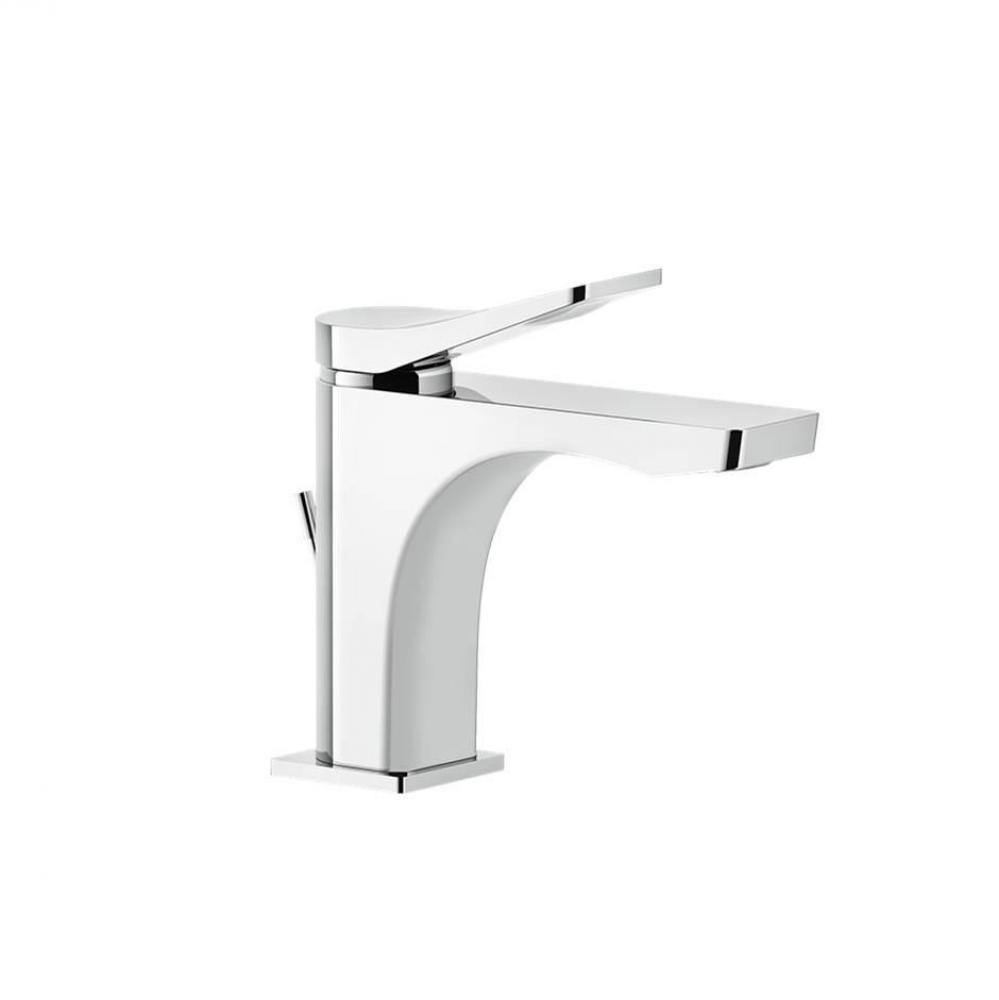 Single lever washbasin mixer with pop-up assembly