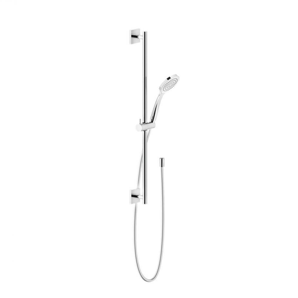 Handshower and adjustable sliding rail set