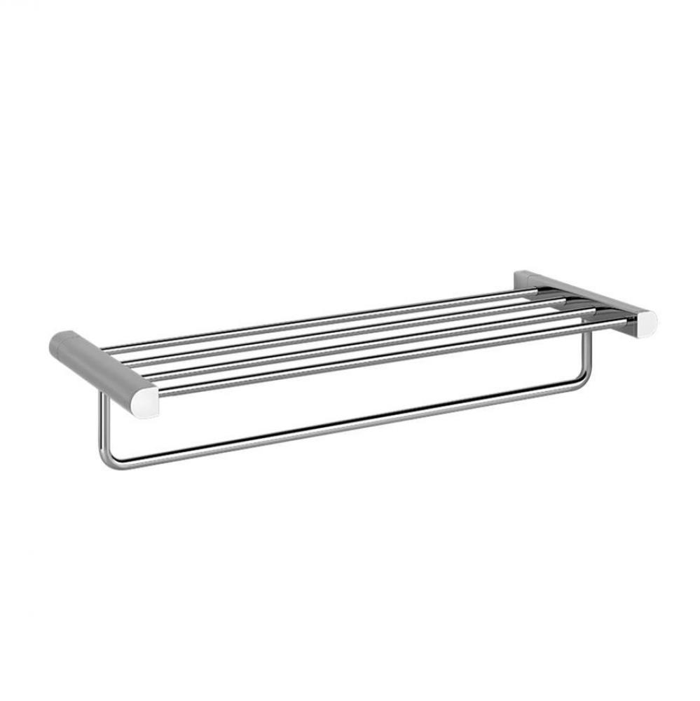 24'' shelf with towel holder