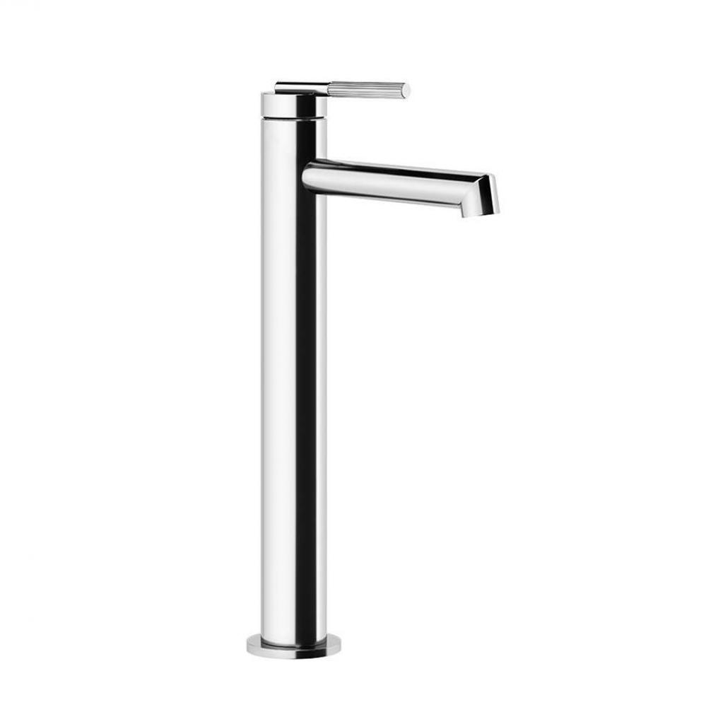 Tall single lever washbasin mixer without pop-up assembly