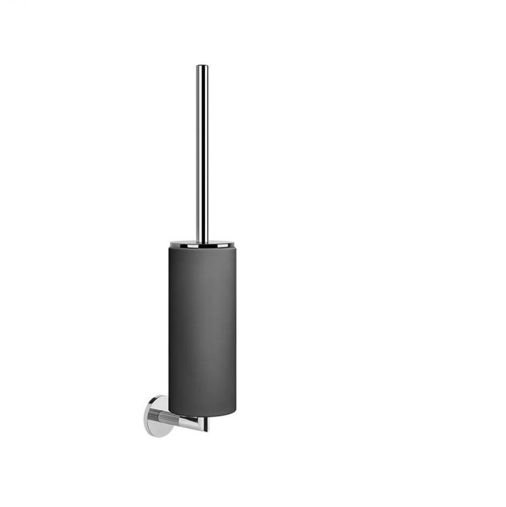 Wall-mounted brush holder, black