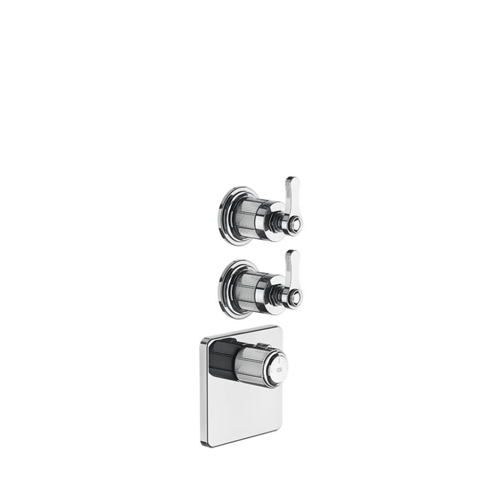 TRIM PARTS ONLY External parts for thermostatic with 2 volume controls