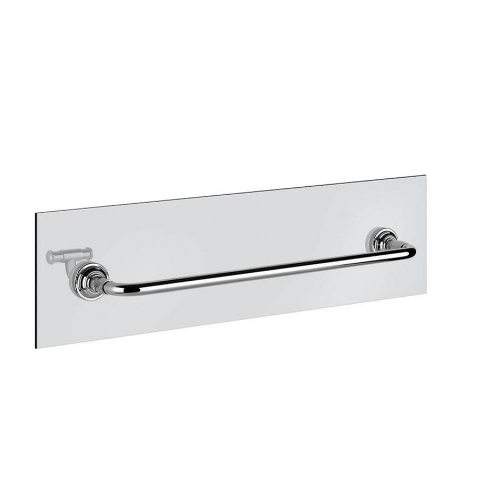 Towel rail for glass fixing - 18'' Lenght