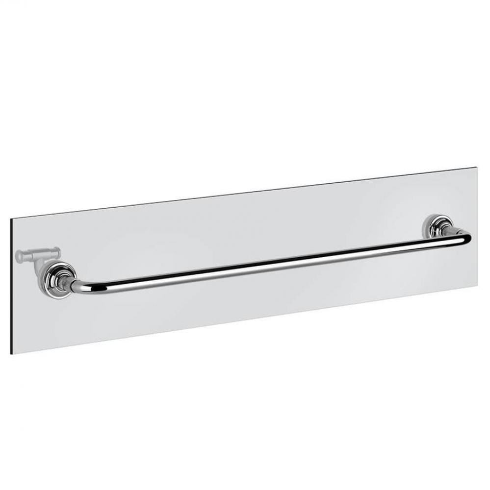 Towel rail for glass fixing - 24'' Lenght
