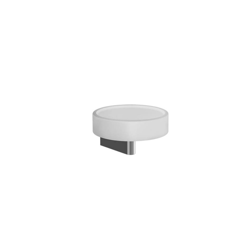Wall-mounted soap dish, white