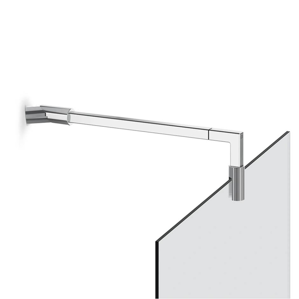 Stabilization arm for frameless shower enclosure. RIGATO