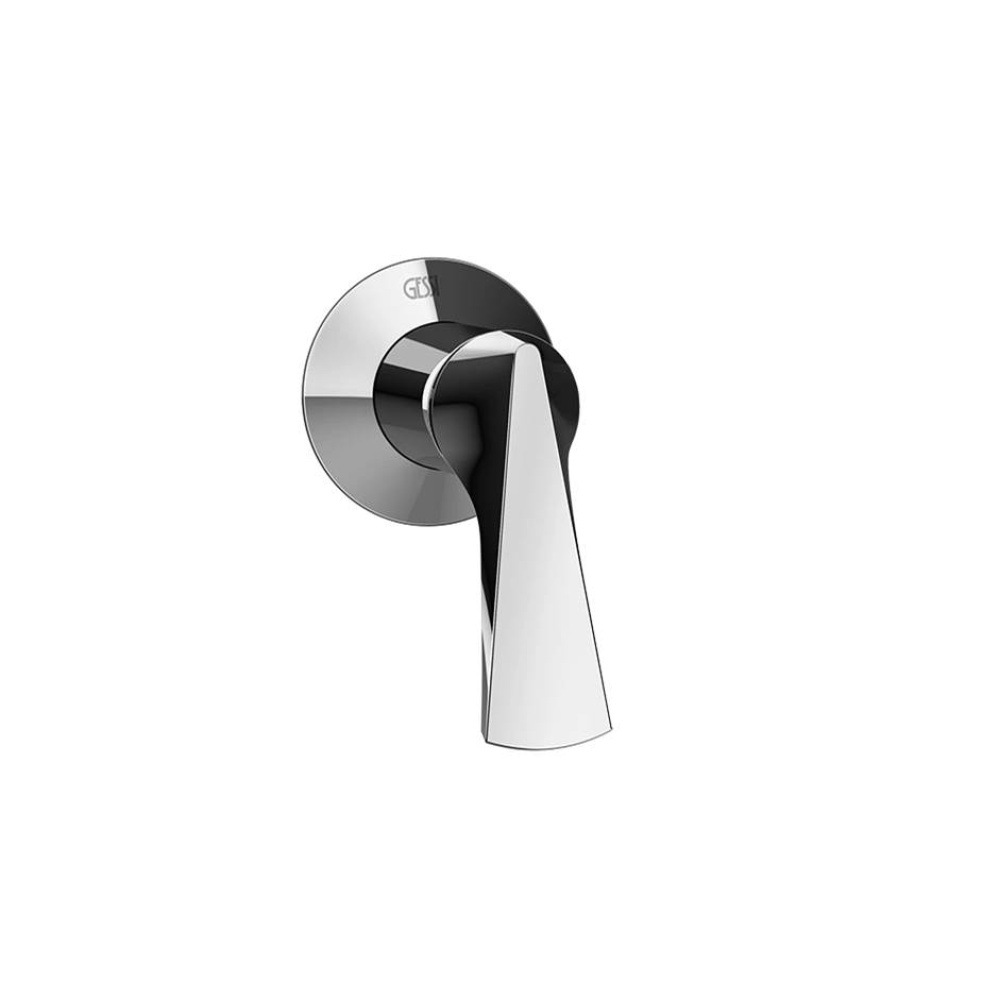 External part wall-mounted one-way basin mixer