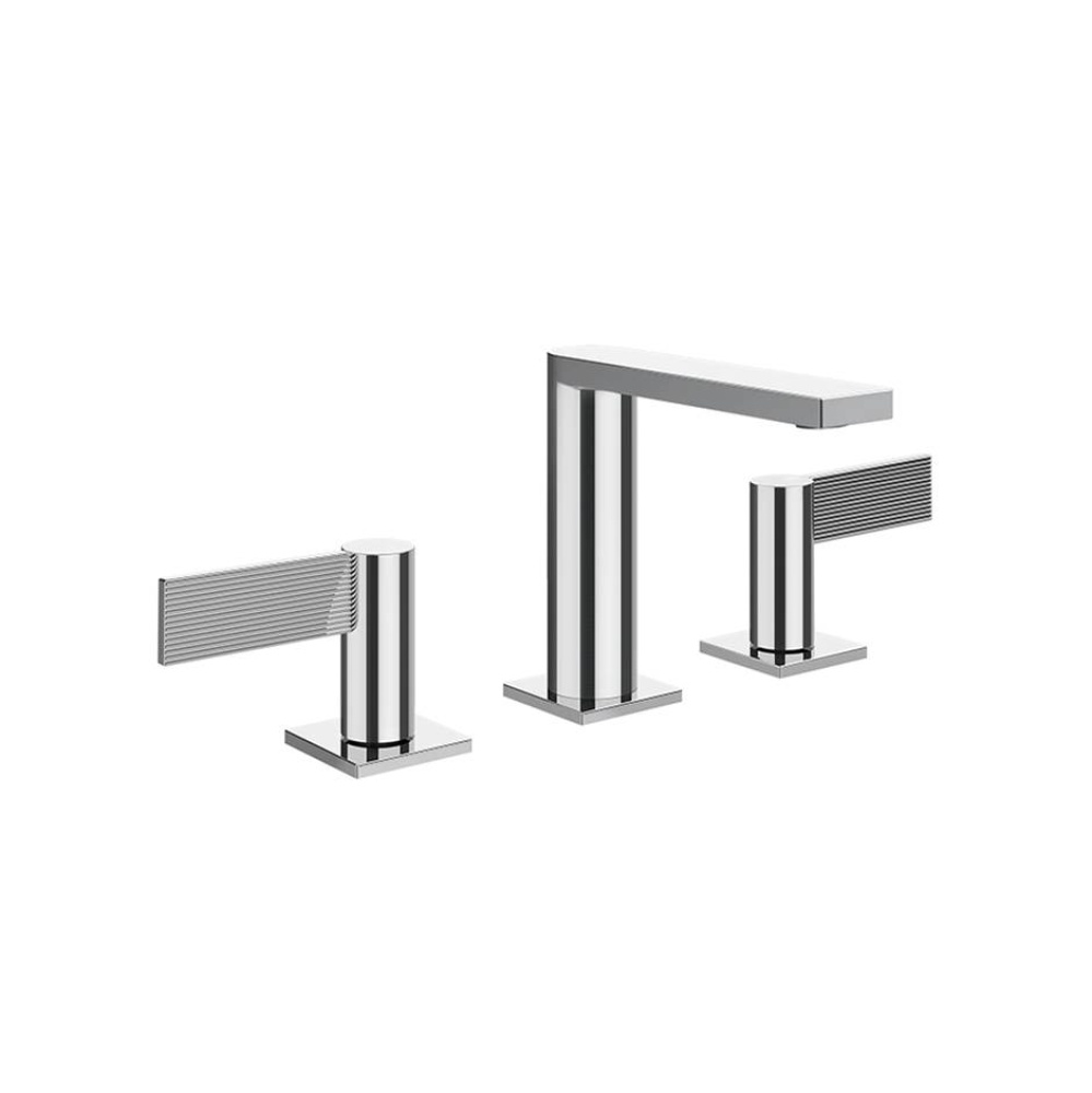 Widespread washbasin mixer without pop-up assembly. RIGATO