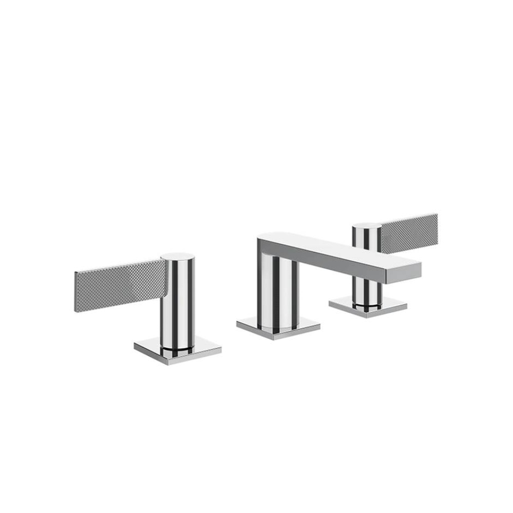 Widespread washbasin mixer without pop-up assembly. DIAMANTATO