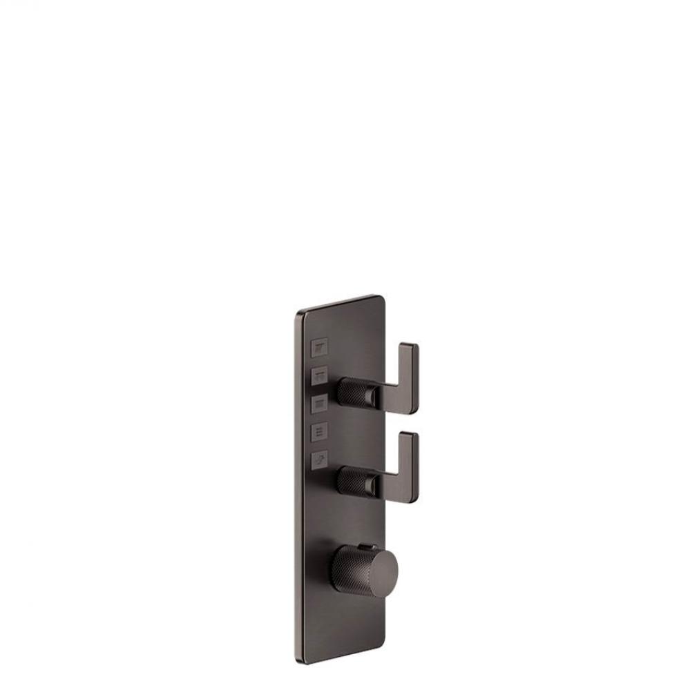 TRIM PARTS ONLY External parts for 5-way thermostatic diverter with volume control - L Handles