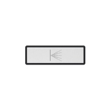 Gessi 02783-031 - Push-botton plate with WALL-MOUNTED ATOMIZER symbol. For Linear & Shelf Hi-Fi.