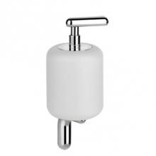 Gessi 38013-279 - Wall-Mounted Ceramic Liquid Soap Dispenser -  White Gres